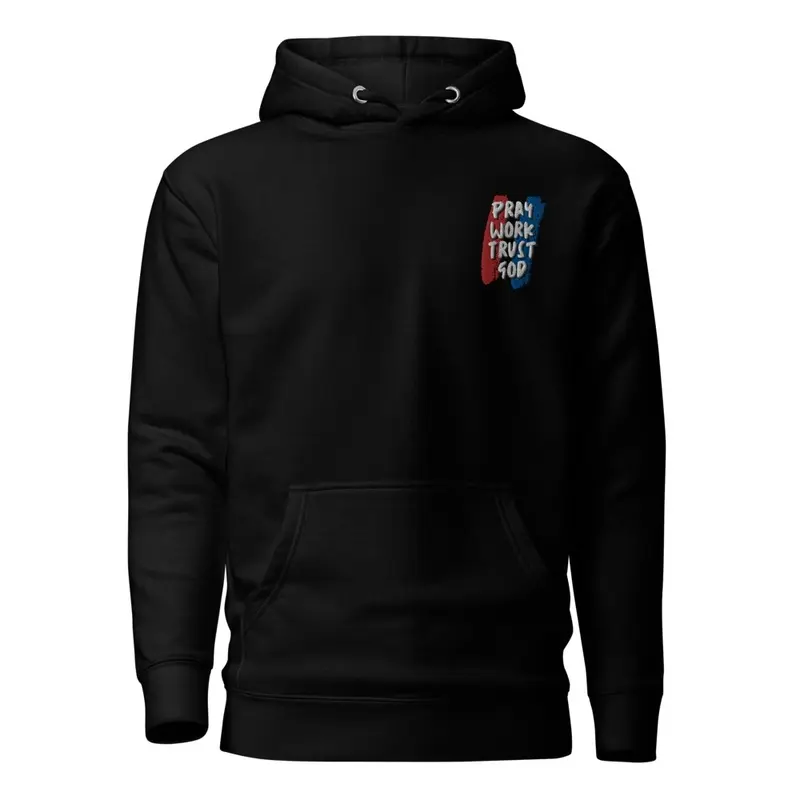 Trust God Embroidery Hoodie Premium