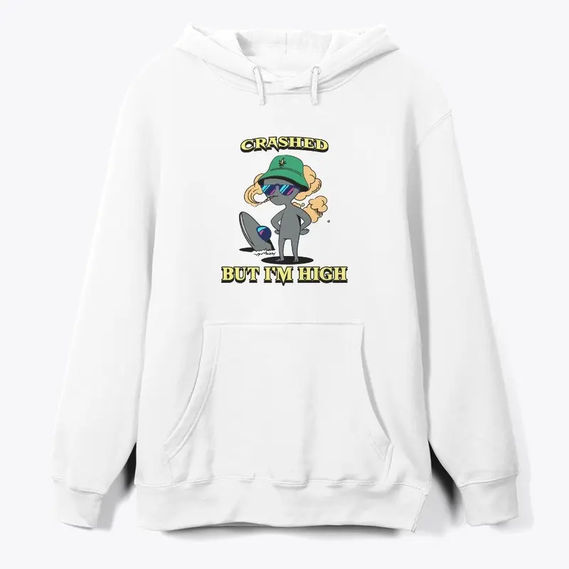 Crashed But High Premium Hoodie